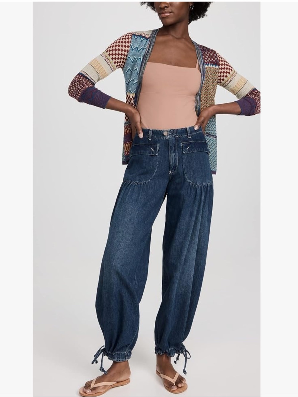 We The Free Free People Lotus Jeans Dark Blue size 26 - Picture 6 of 13